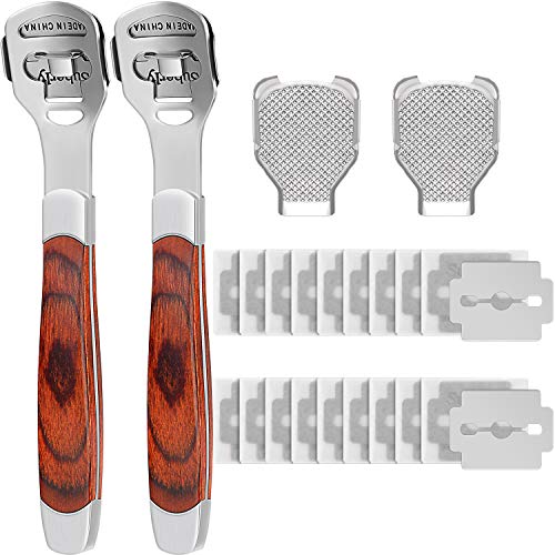 24 Pieces in Total, 2 Callus Shaver Sets Include 20 Replacement Slices 2 Call...