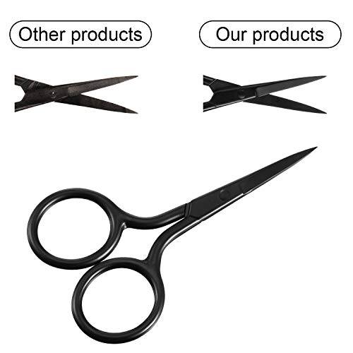3 Pack Nose Hair Scissors Facial Hair Scissors Small Scissors Stainless Steel...