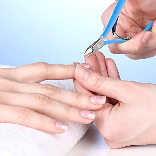 3 Packs Cuticle Cutter Cuticle Nippers Pointed Blade Cuticle Trimmer Stainles...