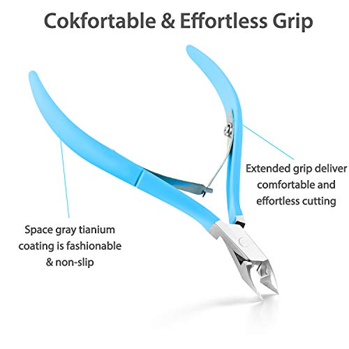 3 Packs Cuticle Cutter Cuticle Nippers Pointed Blade Cuticle Trimmer Stainles...