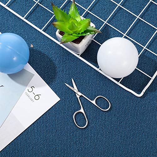 3 Pieces Cuticle Curved Scissors Manicure Scissors Stainless Steel Facial Hai...