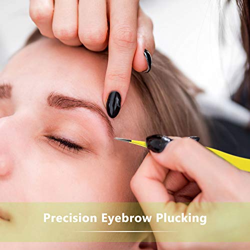 3 Pieces Pointed Tweezers Ingrown Hair Tweezers Precision Needle Nose Pointed...