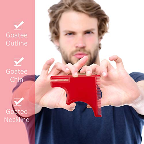 4 Pieces Beard Shaping and Haircut Tool Kit, Beard Shaping Tool, Neckline Tem...