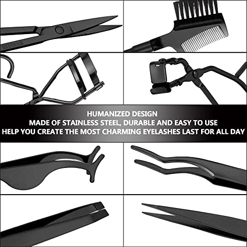 48 Pieces Eyelash Curler Makeup Tools Set, Include Mini Eyelash Curler Kit, E...