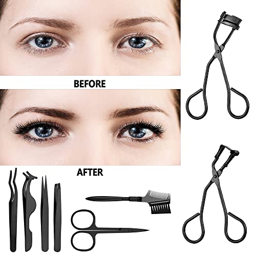 48 Pieces Eyelash Curler Makeup Tools Set, Include Mini Eyelash Curler Kit, E...