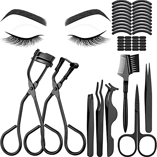 48 Pieces Eyelash Curler Makeup Tools Set, Include Mini Eyelash Curler Kit, E...