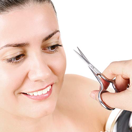 5 Pieces Small Straight Tip Nose Hair Scissor for Grooming, Stainless Steel M...