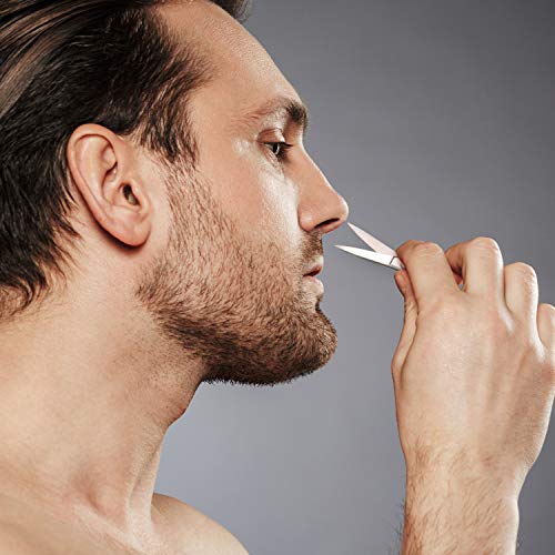 5 Pieces Small Straight Tip Nose Hair Scissor for Grooming, Stainless Steel M...