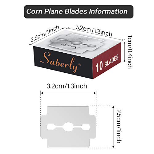 50 Pieces Callus Shaver Blades Corn Plane Blades Replacement Blades for Foot ...