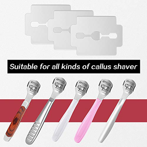 50 Pieces Callus Shaver Blades Corn Plane Blades Replacement Blades for Foot ...