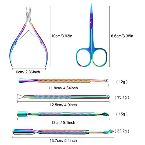 6 Pieces Cuticle Nipper Trimmers Set Stainless Steel Cuticle Trimmer Clipper ...