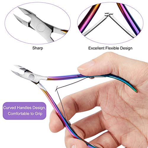 6 Pieces Cuticle Nipper Trimmers Set Stainless Steel Cuticle Trimmer Clipper ...
