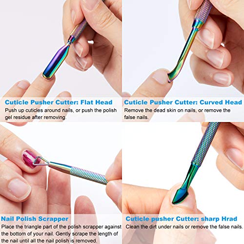 6 Pieces Cuticle Nipper Trimmers Set Stainless Steel Cuticle Trimmer Clipper ...