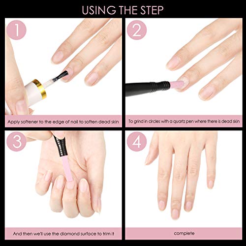 6 Pieces Pumice Stone Nail File Stone Sanding Nail File Stone Cuticle Remover...