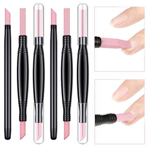 6 Pieces Pumice Stone Nail File Stone Sanding Nail File Stone Cuticle Remover...