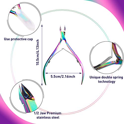 8 Pieces Cuticle Trimmer with Cuticle Pusher Stainless Steel Cuticle Remover ...