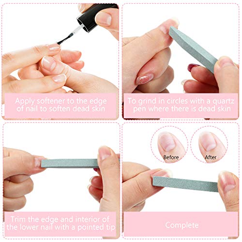 8 Pieces Nail Pumice Stone Stick Stone Nail File Pumice Stone Nail Cuticle Pu...