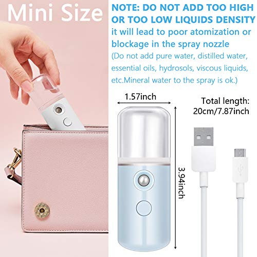 8 Pieces Nano Sprayer Nano Facial Mister Portable Mini Face Mist Handy Spraye...
