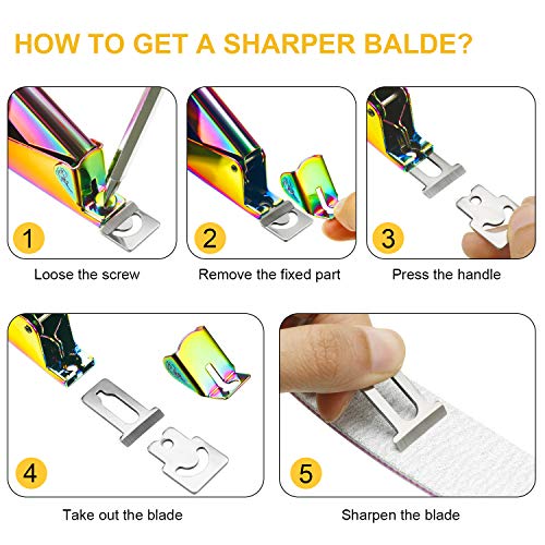 Acrylic Nail Clipper False Nail Tips Clipper Cuticle Trimmer Nipper with Cuti...