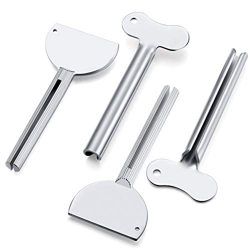 Mudder 12 Pieces Metal Toothpaste Squeezer Stainless Steel Tube Squeezer Key ...