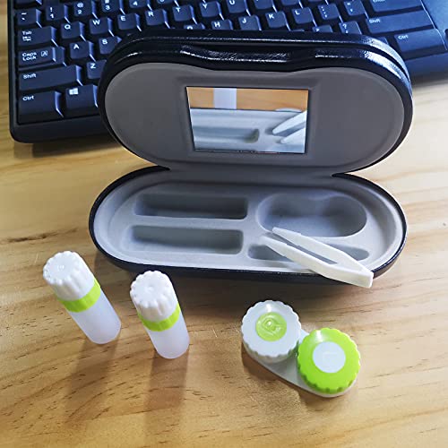 MUDOR 2 in 1 Contact Lens Case, Double Sided Contact Lens Travel Kit Includes...