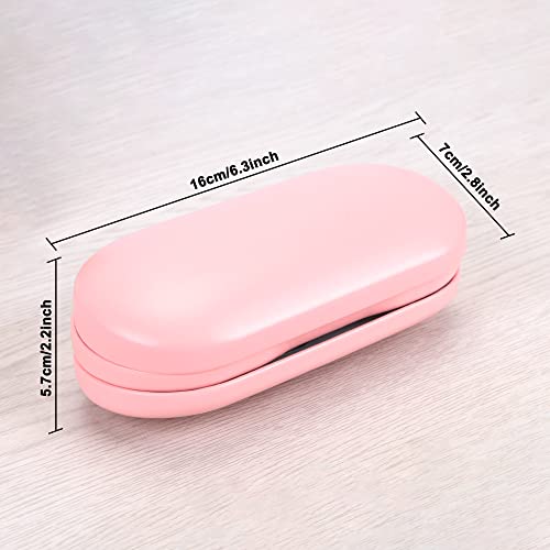 Muf 2 in 1 Contact Lens Case and Glasses Case,Double Sided Dual Use Design,Le...