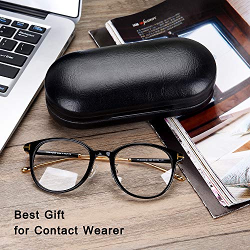 Muf 2 in 1 Double Sided Portable Contact Lens Case and Eyeglasses Case,Dual U...
