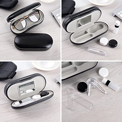 Muf 2 in 1 Double Sided Portable Contact Lens Case and Glasses Case,Dual Use ...