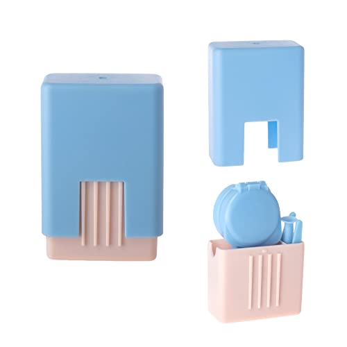 Muf Cute Contact Lens Case,Contact Lenses Box Kit with Tweezer,Lens Remover a...