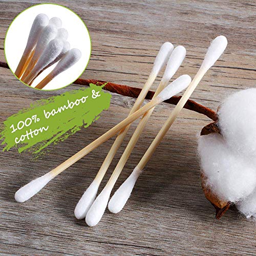 Bamboo Cotton Swab 1000PCS Double Cotton Buds bamboo Cotton Bud Eco organic b...