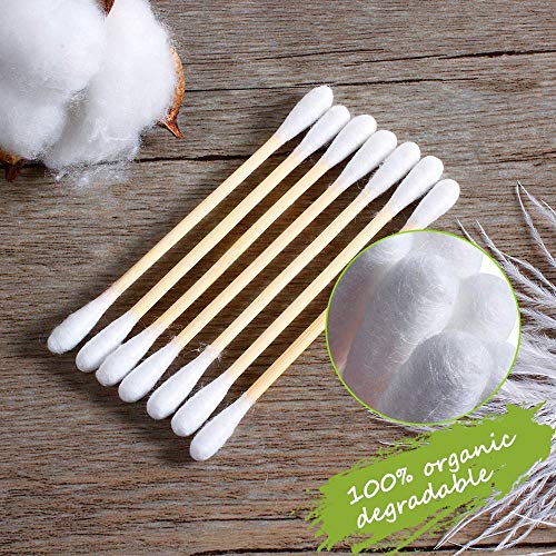 Bamboo Cotton Swab 1000PCS Double Cotton Buds bamboo Cotton Bud Eco organic b...