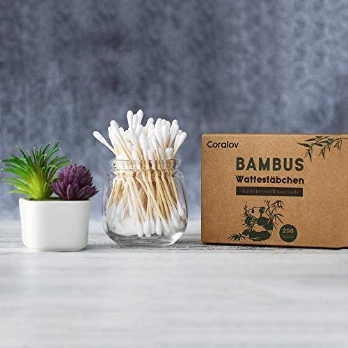 Bamboo Cotton Swab 1000PCS Double Cotton Buds bamboo Cotton Bud Eco organic b...