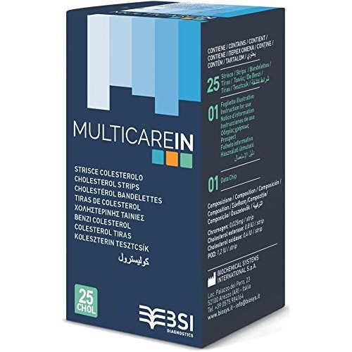 Multicare/Prima Cholesterol Test Strips(25PCS.)