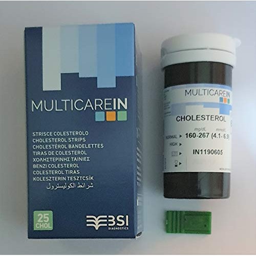 Multicare/Prima Cholesterol Test Strips(25PCS.)