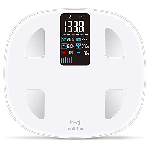 Body Fat Scale with Heart Rate Tracking, multifun Smart Wireless Digital Bath...