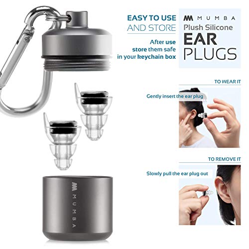 High Fidelity Concert Earplugs, Reusable Musicians Ear Plugs, 24dB Advanced F...