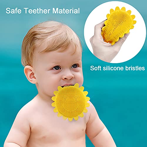 2 Pack Scalp Massager Shampoo Brush, Soft Silicone Baby Hair Brush Scalp Scru...