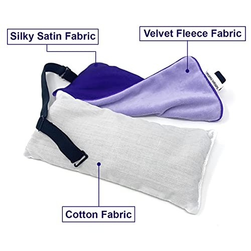 Mumu Wraps Weighted Eye Mask for Sleeping - Lavender Eye Pillow for Yoga, Med...