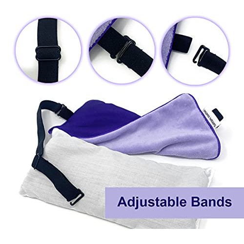 Mumu Wraps Weighted Eye Mask for Sleeping - Lavender Eye Pillow for Yoga, Med...