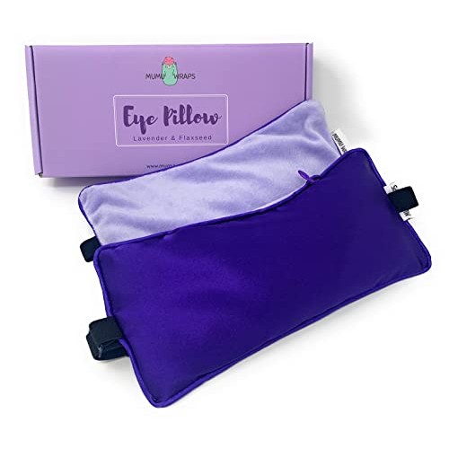 Mumu Wraps Weighted Eye Mask for Sleeping - Lavender Eye Pillow for Yoga, Med...