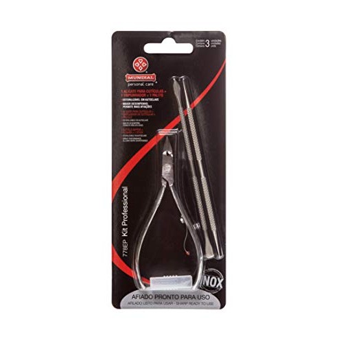 Mundial 778 - EP Professional Cuticle Nipper and Cuticle Pusher and Stick