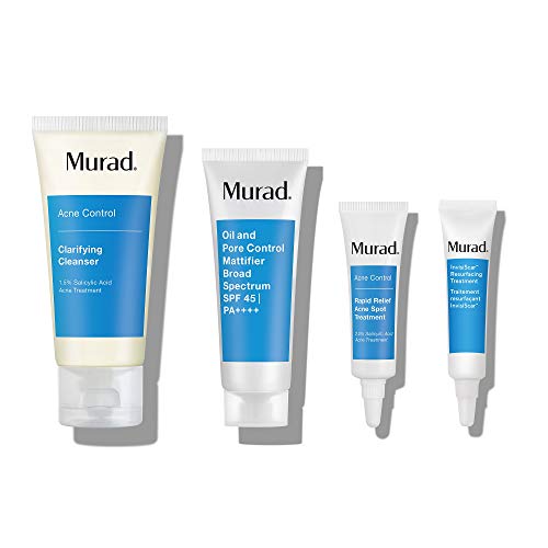 Murad Acne Control Kit – 30-Day Trial Breakout Skin Care Kit with InvisiScar ...