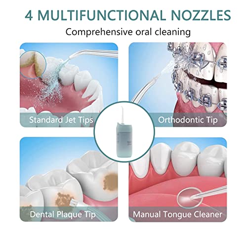 Cordless Water Flosser, Dental Oral Irrigator, MuralMax Professional 300ML Wa...