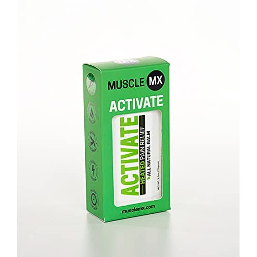 Muscle MX Activate - Heated Pain Relief Balm - Caffeine, Menthol and Camphor ...
