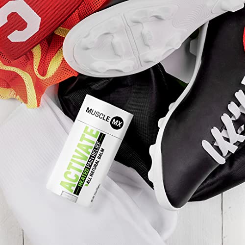 Muscle MX Activate - Heated Pain Relief Balm - Caffeine, Menthol and Camphor ...