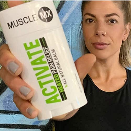 Muscle MX Activate - Heated Pain Relief Balm - Caffeine, Menthol and Camphor ...