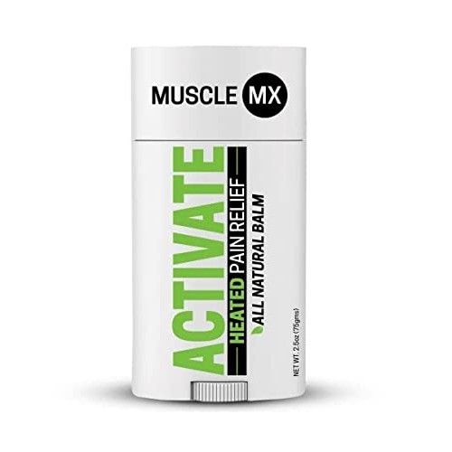 Muscle MX Activate - Heated Pain Relief Balm - Caffeine, Menthol and Camphor ...