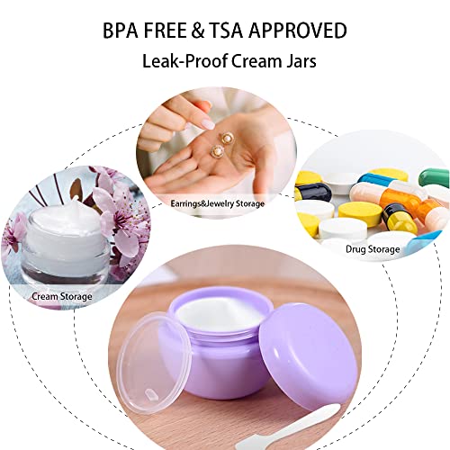 21 Pack Leak Proof Silicone Travel Bottles Set, Muslish TSA Approved Containe...