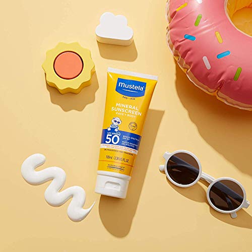 Mustela Baby Mineral Sunscreen Lotion SPF 50 Broad Spectrum - Face & Body Sun...