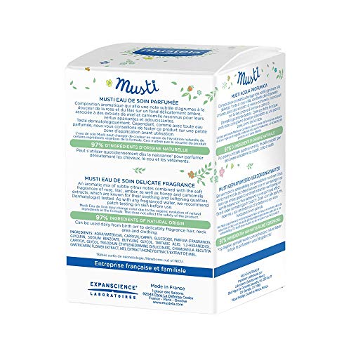 Mustela Baby Musti Eau de Soin - Plant & Water-based Perfume - Soft & Delicat...